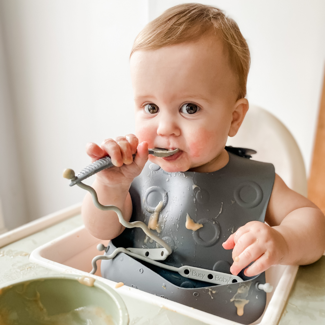 Bib orders attached to high chair