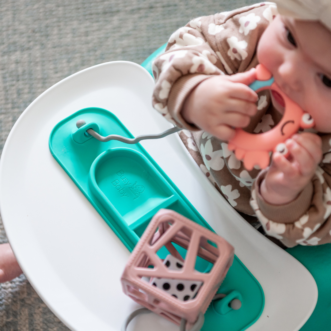 Toys that stick online to high chair tray