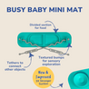 Busy Baby Mini Mat with Toy Straps SPEARMINT